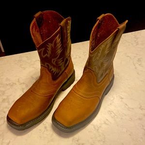 Ariat work steel toe western style boots